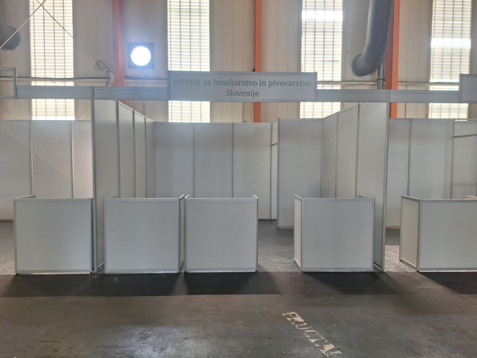 Vrsta postavljenih sejemskih stojnic v hali AGRA 2026