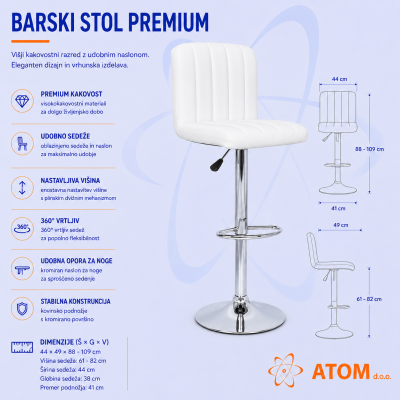 Barski stol premium